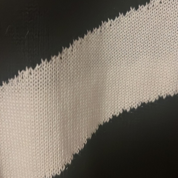 REPEAT Silver Edition color guard abstract black & white pullover cotton sweater - Picture 6 of 7